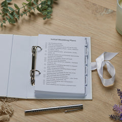 Personalised Wedding Planner Engagement Gift With Ribbon Leaf and Branch Design