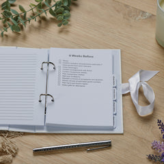 Personalised Wedding Planner Engagement Gift With Ribbon and Bride Design