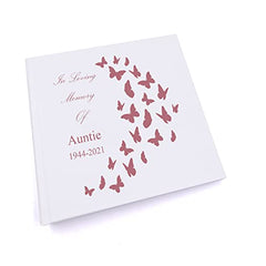 Personalised Auntie In Loving Memory Butterflies Photo Album