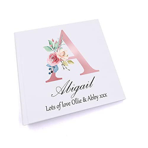 Personalised Pink Letter Monogram Photo Album
