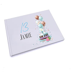 Personalised 13th Birthday For Him Guest Book