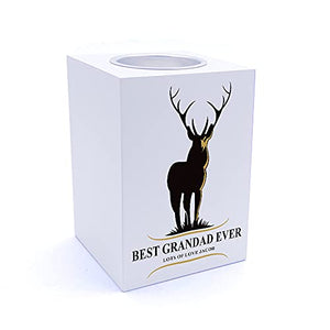 Personalised Best Grandad Ever Tea Light Holder