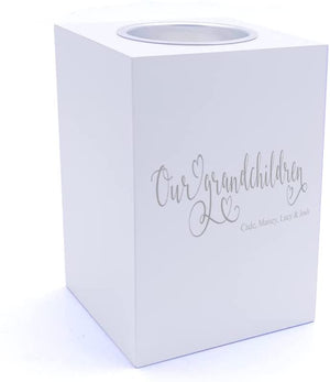 Personalised Our Grandchildren Tea Light Holder