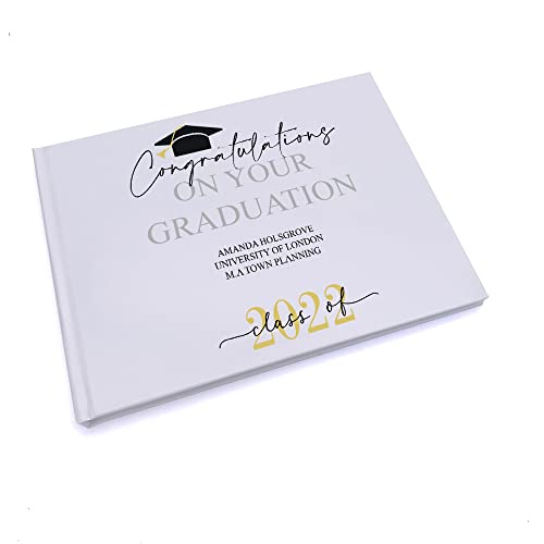 Personalised Class of Year Graduation Gift Guest Book