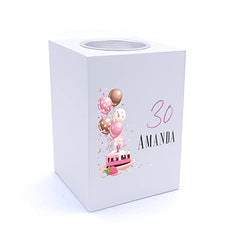 Personalised 30th Birthday Gifts For Her Tea Light Holder