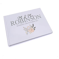 Personalised Mr and Mrs Wedding Guest Book