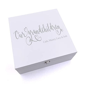 ukgiftstoreonline Personalised Our Grandchildren Keepsake Wooden Box
