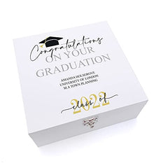 ukgiftstoreonline Personalised Class of Year Graduation Gift Keepsake Wooden Box