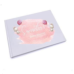 Personalised Baby Shower Rabbit Design Guest Book