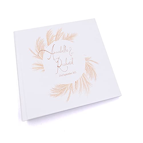 Personalised Wedding Feather Design Photo Album