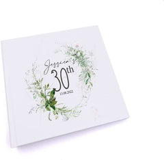 Personalised 30th Birthday Photo album Gift With Botanical Design