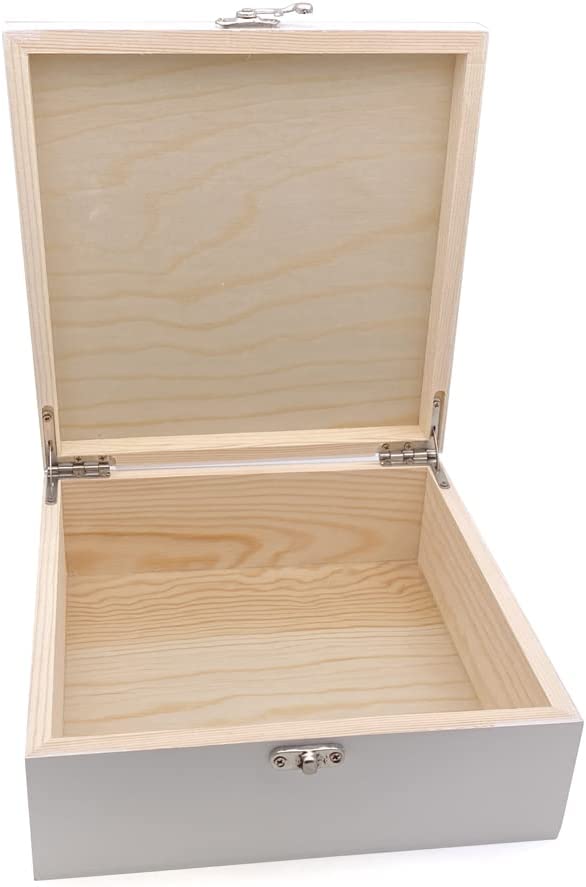 ukgiftstoreonline Personalised 50th Birthday Green Leaf Design Keepsake Wooden Gift Box
