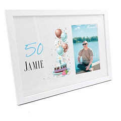 Personalised 50th Birthday Gifts for him Photo Frame