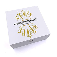 ukgiftstoreonline Personalised Moments with Daddy Keepsake Wooden Box