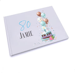Personalised 80th Birthday Gifts For Him Guest Book