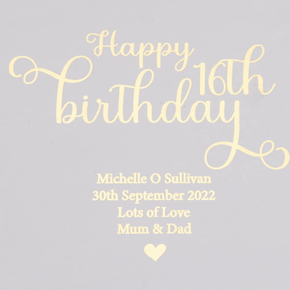 Personalised 16th Birthday Scrapbook Photo Album or Guest Book Gift