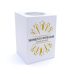 Personalised Moments with Dad Tea Light Holder