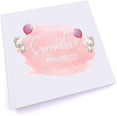 Personalised Baby Shower Rabbit Design Photo Album.