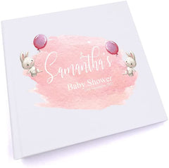Personalised Baby Shower Rabbit Design Photo Album.