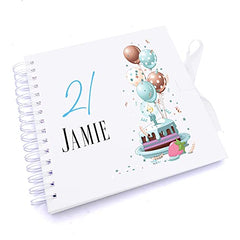 Personalised 21st Birthday Gifts for Him Scrapbook Photo Album