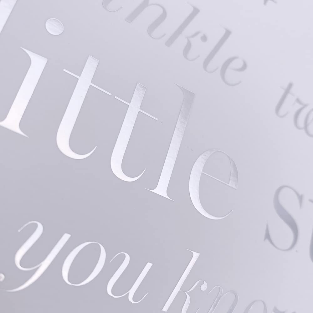 Personalised White Baby Photo Album Twinkle Twinkle Little Star