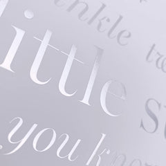 Personalised White Baby Photo Album Twinkle Twinkle Little Star