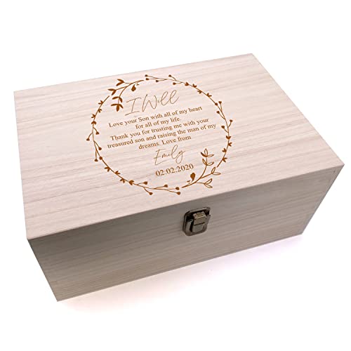 Personalised Wedding Mother Of The Groom Keepsake Gift Box