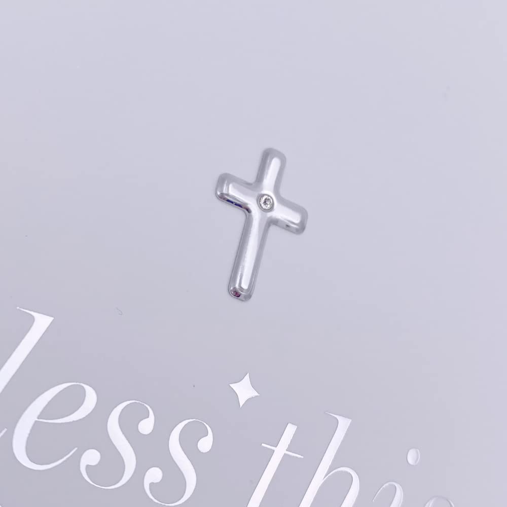 Personalised Christening Baptism or Communion Photo Album With Cross