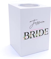 Personalised Mother Of Bride Wedding Tea Light Holder
