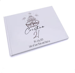 Personalised Any Age Happy Birthday Guest Book