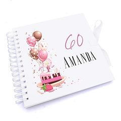 Personalised 60th Birthday Gifts for Her Scrapbook Photo Album