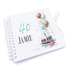Personalised 40th Birthday Gifts for Him Scrapbook Photo Album