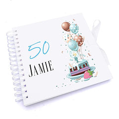 Personalised 50th Birthday Gifts for Him Scrapbook Photo Album