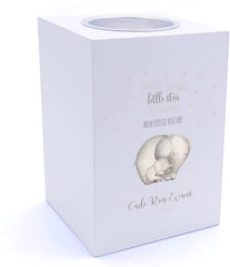 Personalised Cute Baby Twinkle Twinkle Little Star Elephant Tea Light Holder