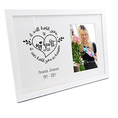 Personalised I will hold you in my heart Memorial Remembrance Photo Frame