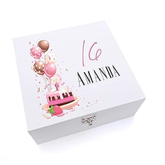 ukgiftstoreonline Personalised 16th Birthday Gifts For Her Keepsake Wooden Box