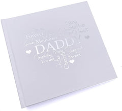 Daddy Photo Album Gift for 50 x 6 by 4 Photos Silver Print