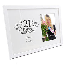 Personalised Any Age Happy Birthday Star Design Photo Frame