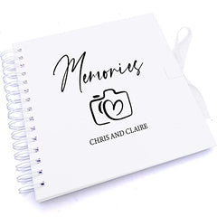 Personalised Memories Love Camera Scrapbook Photo Album