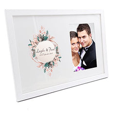 Personalised Wedding Wreath Design Photo Frame