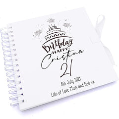 Personalised Any Age Happy Birthday Gift Scrapbook Photo Album