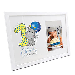 Personalised Baby boy 1st Birthday Photo Frame Keepsake Gift