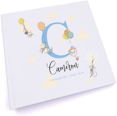 Personalised Baby Cute Mouse Themed Monogram Photo Album