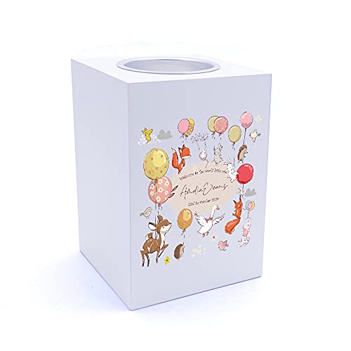 Personalised Welcome to the world little One Birthday Tea Light Holder