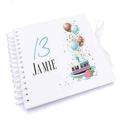 Personalised 13th Birthday Gifts for Him Scrapbook Photo Album