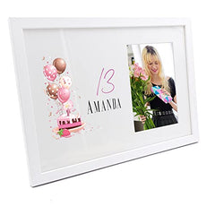 Personalised 13th Birthday Gifts for her Photo Frame