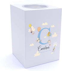 Personalised Baby Cute Mouse Themed Monogram Tea Light Holder