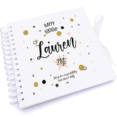 Personalised Polka Dot Design Scrapbook Photo Album