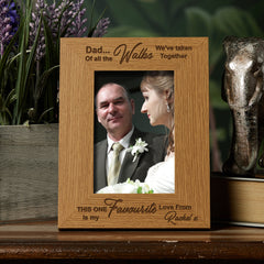 Personalised Father Of The Bride Gift Wooden Photo Frame