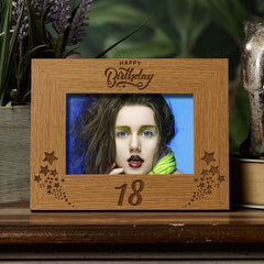 Happy 18th Birthday Wooden Photo Frame Gift